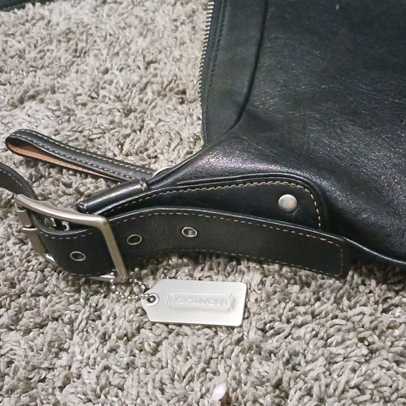 Vintage Coach crossbody bag - black smooth buttery leather - Picture 6 of 10